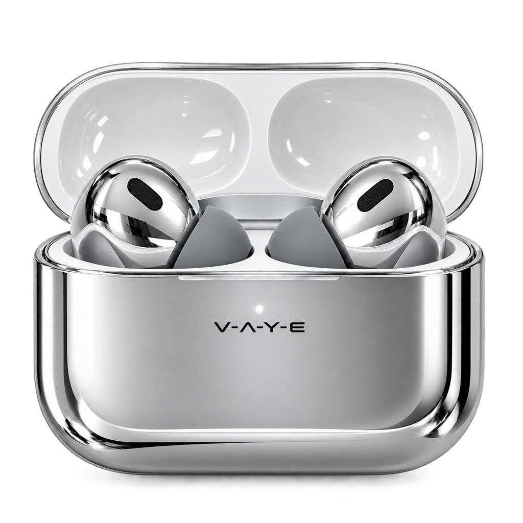 VAYE Silver Earbuds